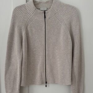Kinross Zip Front Cardigan Sweater Size M